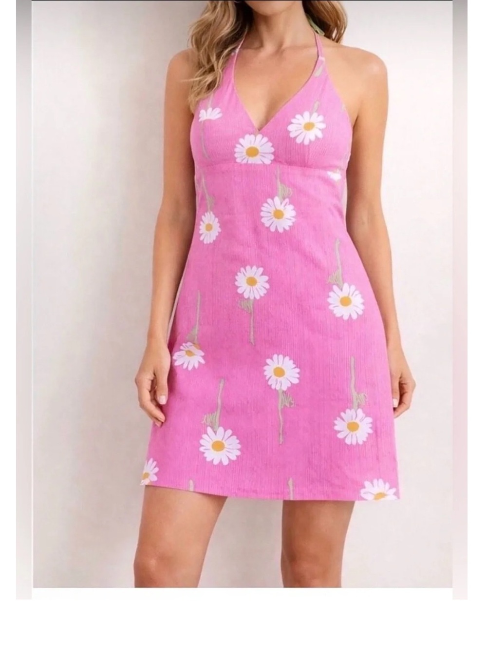 Lilly Pulitzer💗Pink Daisy Halter Dress